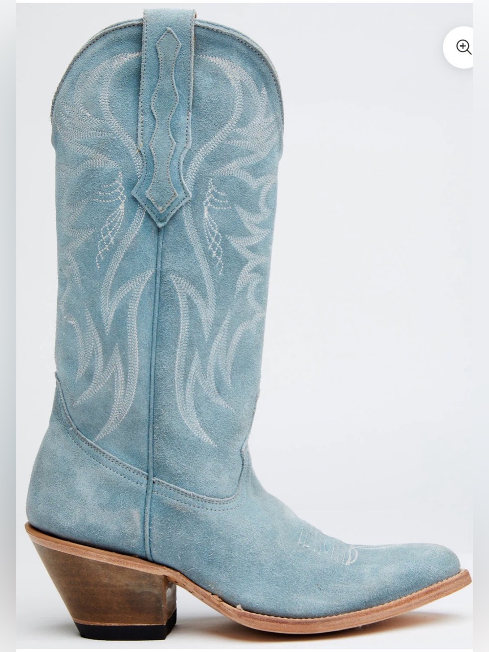 IDYLLWIND Miranda Lambert Blue Suede Western Cowboy Boots Size 7B